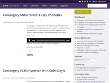 Tablet Screenshot of conlangery.com